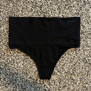 PINK Victoria's Secret Black High-Waist Panties